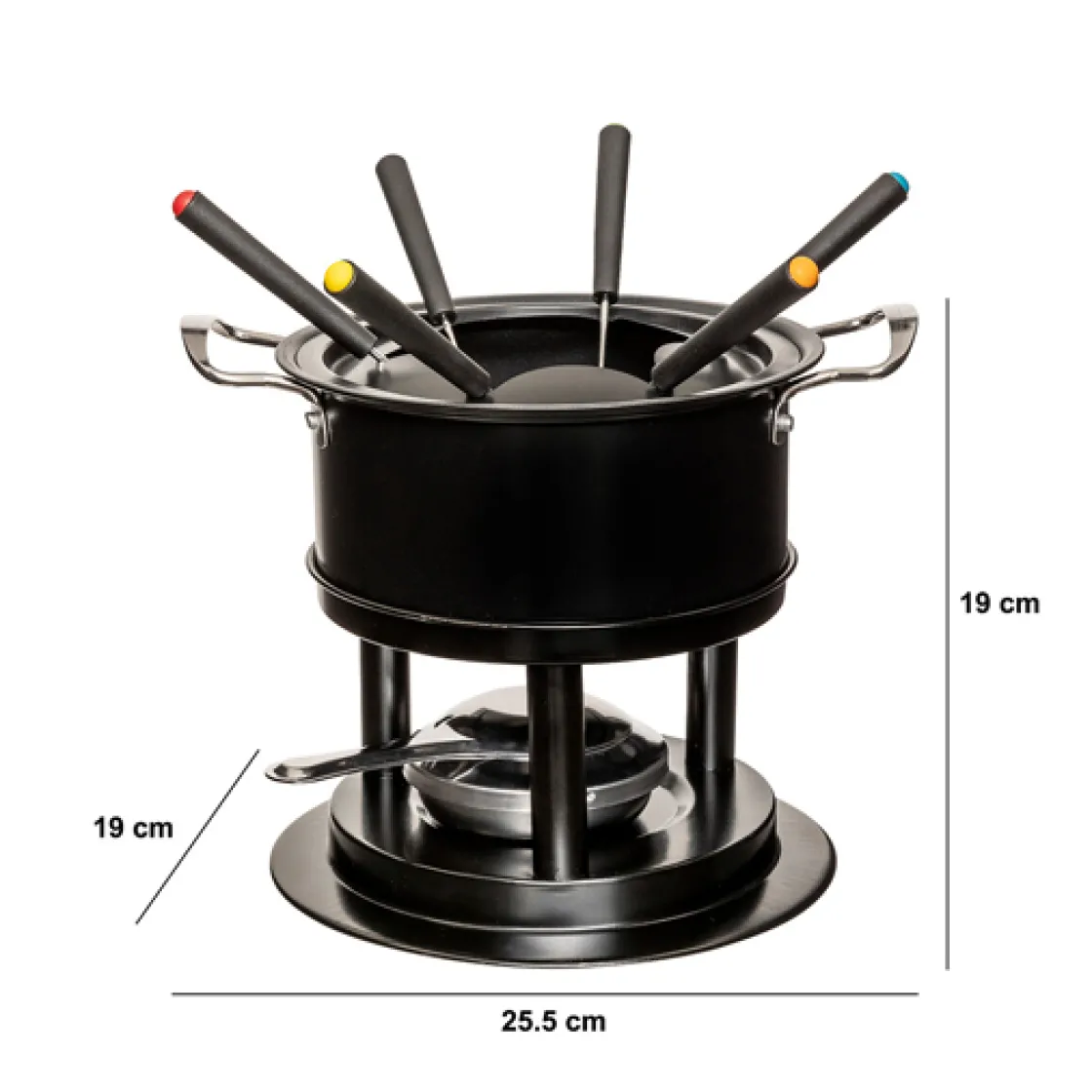 5five Service à fondue 6 personnes, Inox