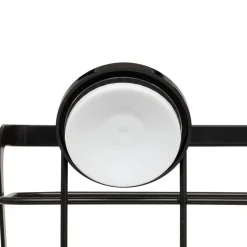 5five Serviteur de douche 2 niveaux, Noir