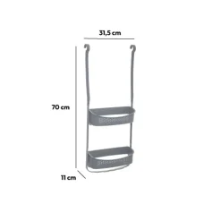 5five Serviteur de douche 2 niveaux, Gris