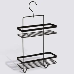 5five Serviteur de douche 2 niveaux, Noir