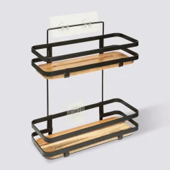 5five Serviteur de douche 2 niveaux, Acacia