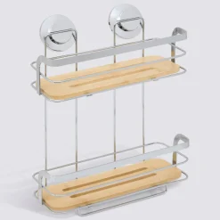 5five Serviteur de douche 2 niveaux, Argenté