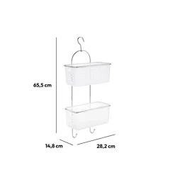 5five Serviteur de douche 2 niveaux, Transparent