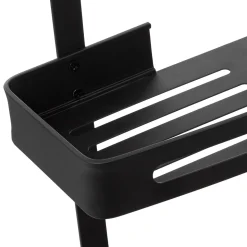 5five Serviteur de douche 2 niveaux stick adhésif, Noir