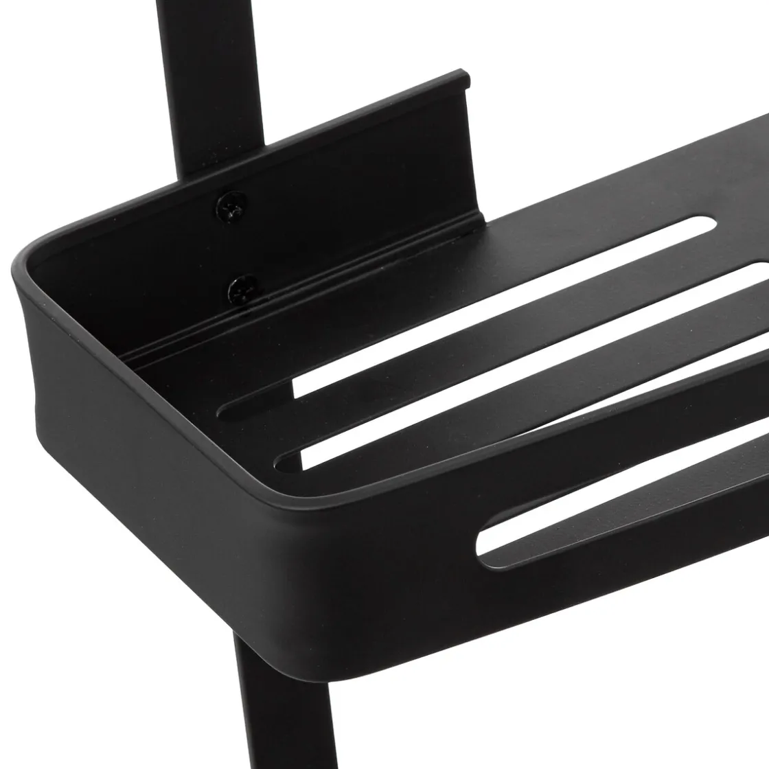 5five Serviteur de douche 2 niveaux stick adhésif, Noir