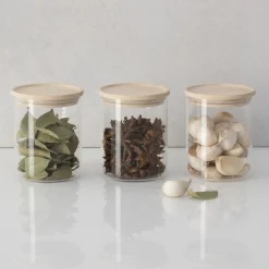 5five Set de 3 bocaux en verre, 350ml