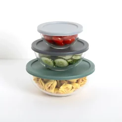 5five Set de 3 boîtes de conservation en verre