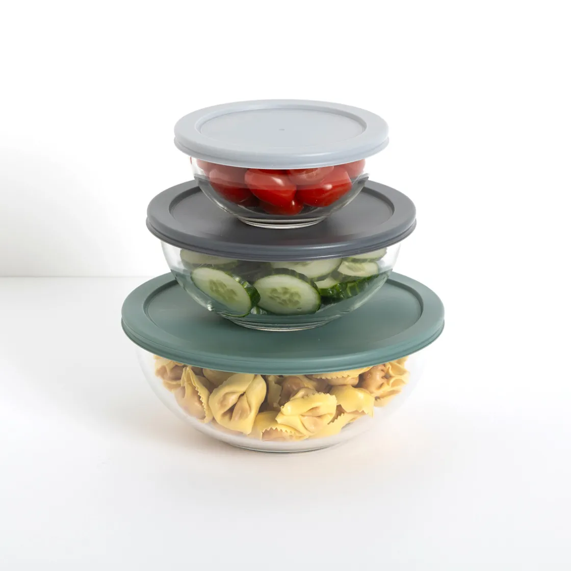 5five Set de 3 boîtes de conservation en verre