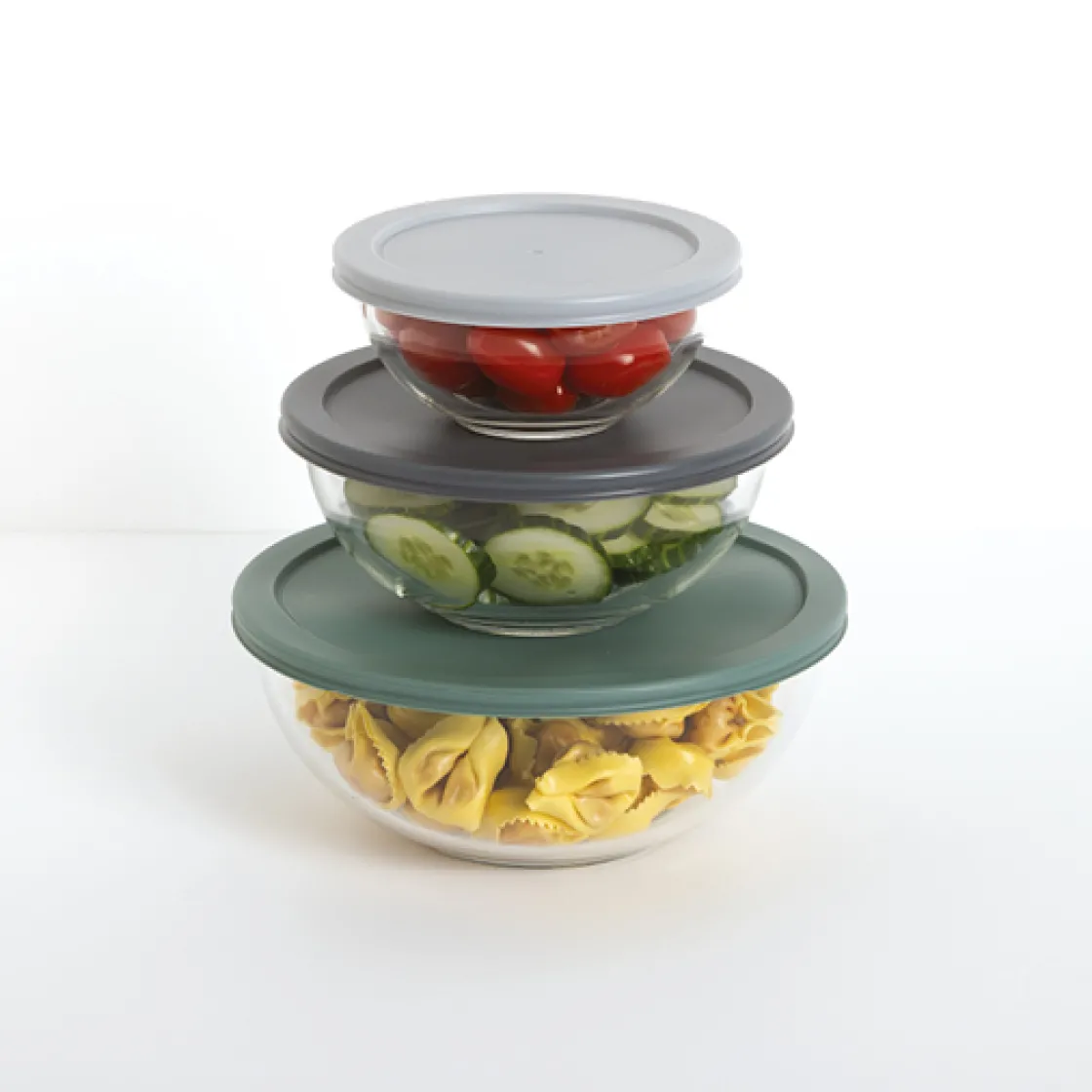 5five Set de 3 boîtes de conservation en verre