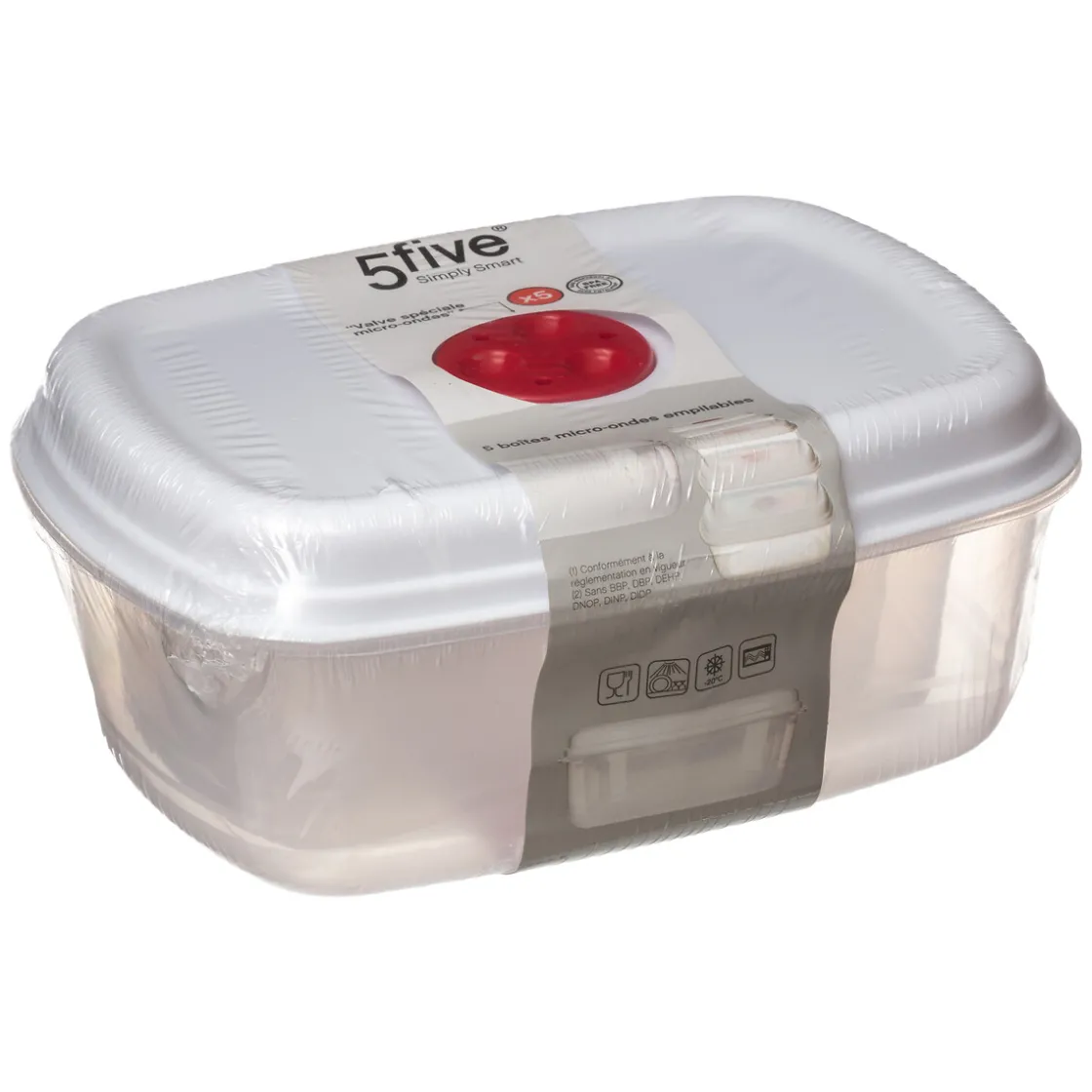 5five Set de 5 cocottes micro-ondes