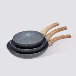 5five Set de Poêles en aluminium forgé, 20/24/28 cm