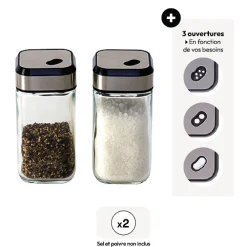 5five Set distributeur sel/poivre