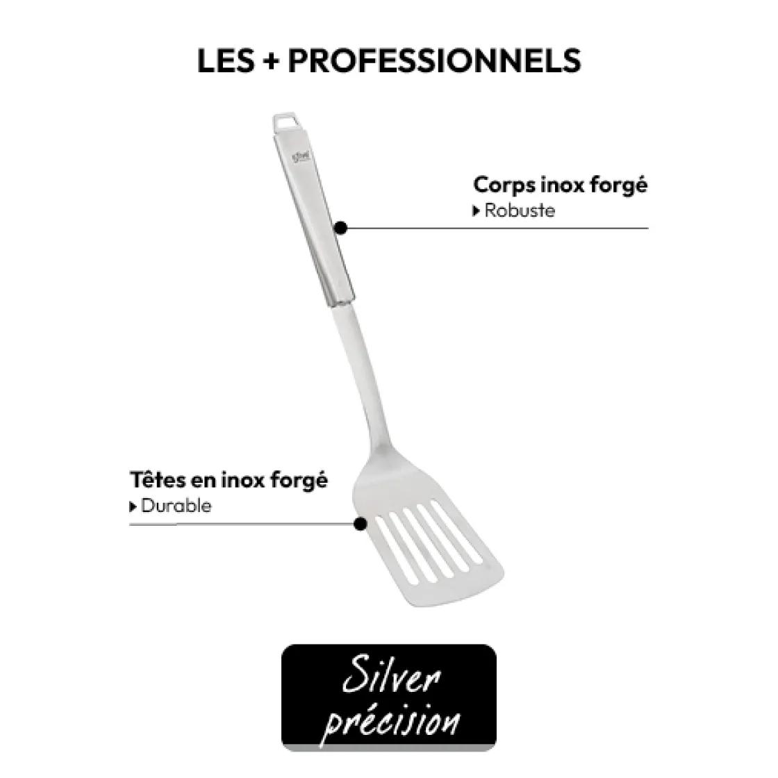 5five Spatule à suspendre en inox