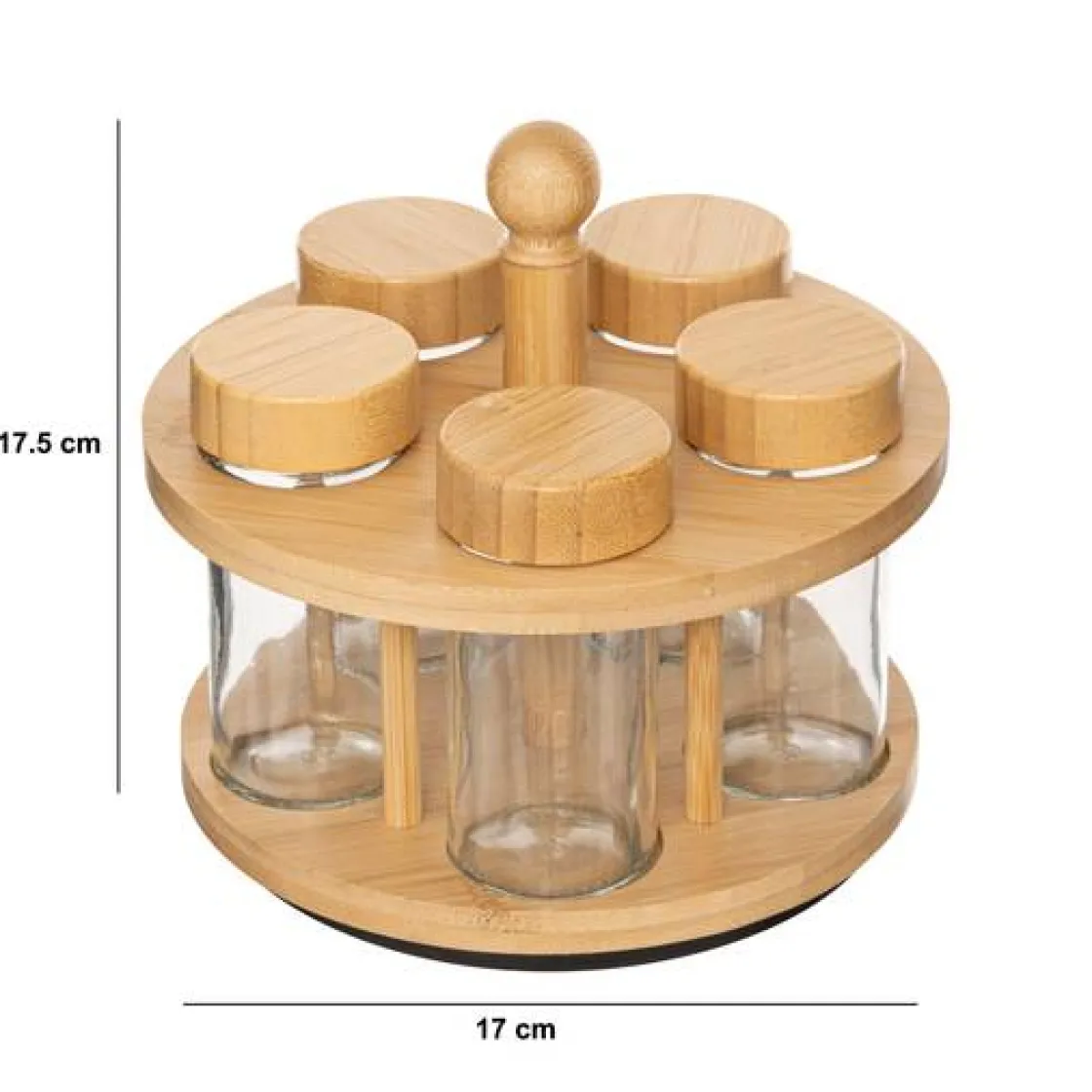 5five Support à épices, 5 emplacements, D.17 cm