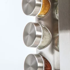 5five Support à épices x12 rotatif - Inox, Bambou