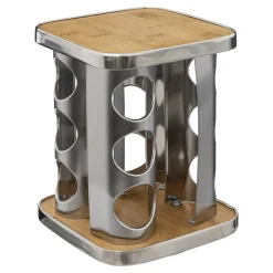 5five Support à épices x12 rotatif - Inox, Bambou