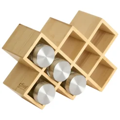 5five Support 8 pots à épices, Noir