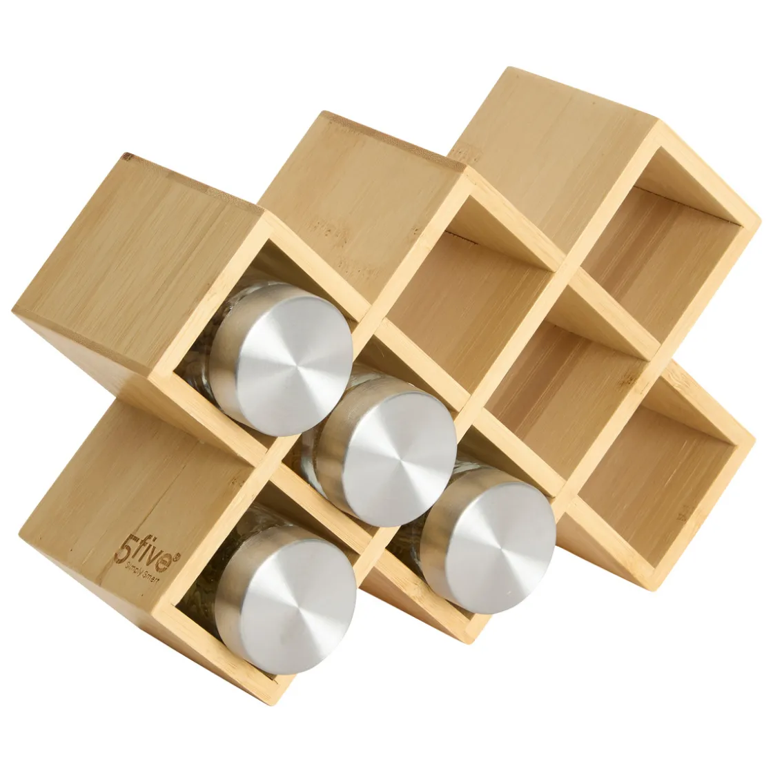 5five Support 8 pots à épices, Noir