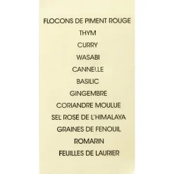 5five Support rotatif avec 12 pots à épices inclus
