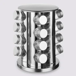 5five Support rotatif inox 16 pots à épices