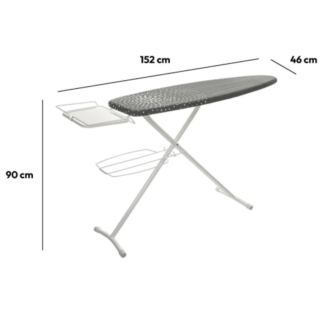 5five Table à repasser 124x40cm