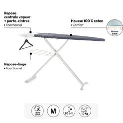 5five Table à repasser 124x40cm