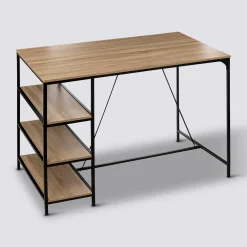 5five Table bar 3 étagères, Effet chêne naturel