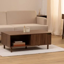 5five Table basse, 2 portes, Marron