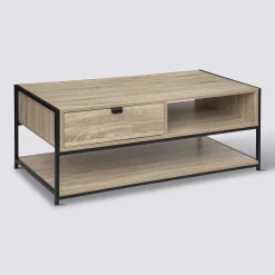 5five Table basse, Effet chêne naturel