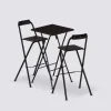 5five Table de bar et 2 chaises pliantes