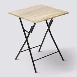 5five Table pliante 2 places, Effet bois