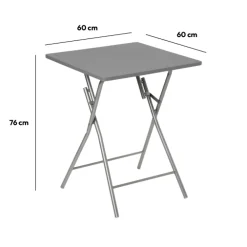 5five Table pliante 2 places, Gris