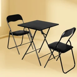 5five Table pliante 2 places, Noir