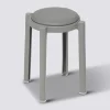 5five Tabouret empilable plastique, Gris
