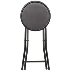 5five Tabouret pliant, Velours Gris