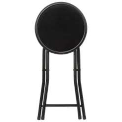 5five Tabouret pliant, Velours Noir