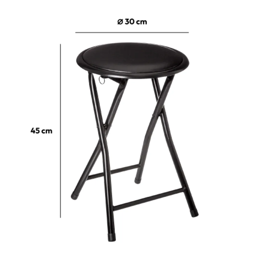 5five Tabouret pliants, Noir