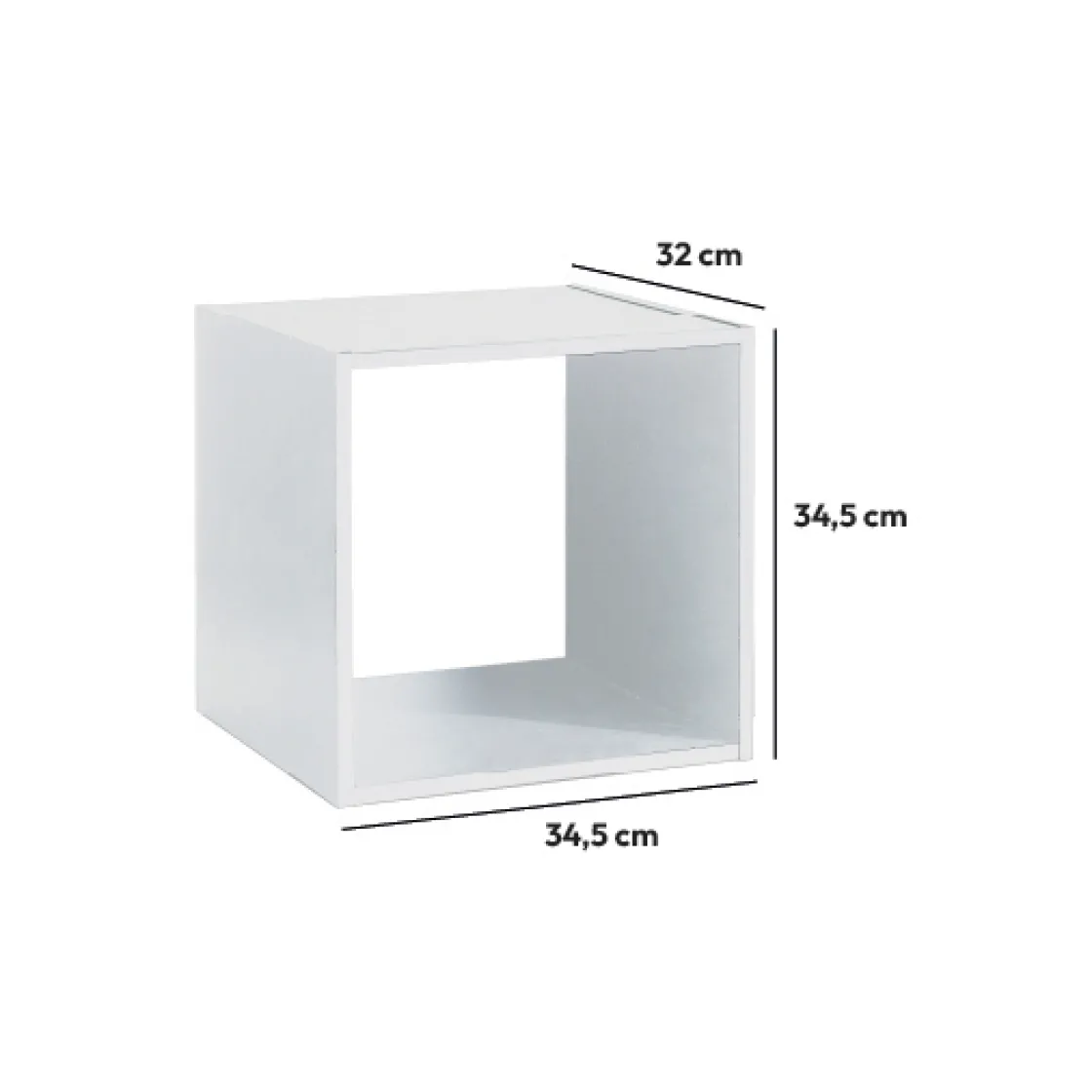 5five Étagère 1 case, Blanc