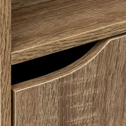 5five Étagère 2 cases 1 porte, Effet chêne naturel