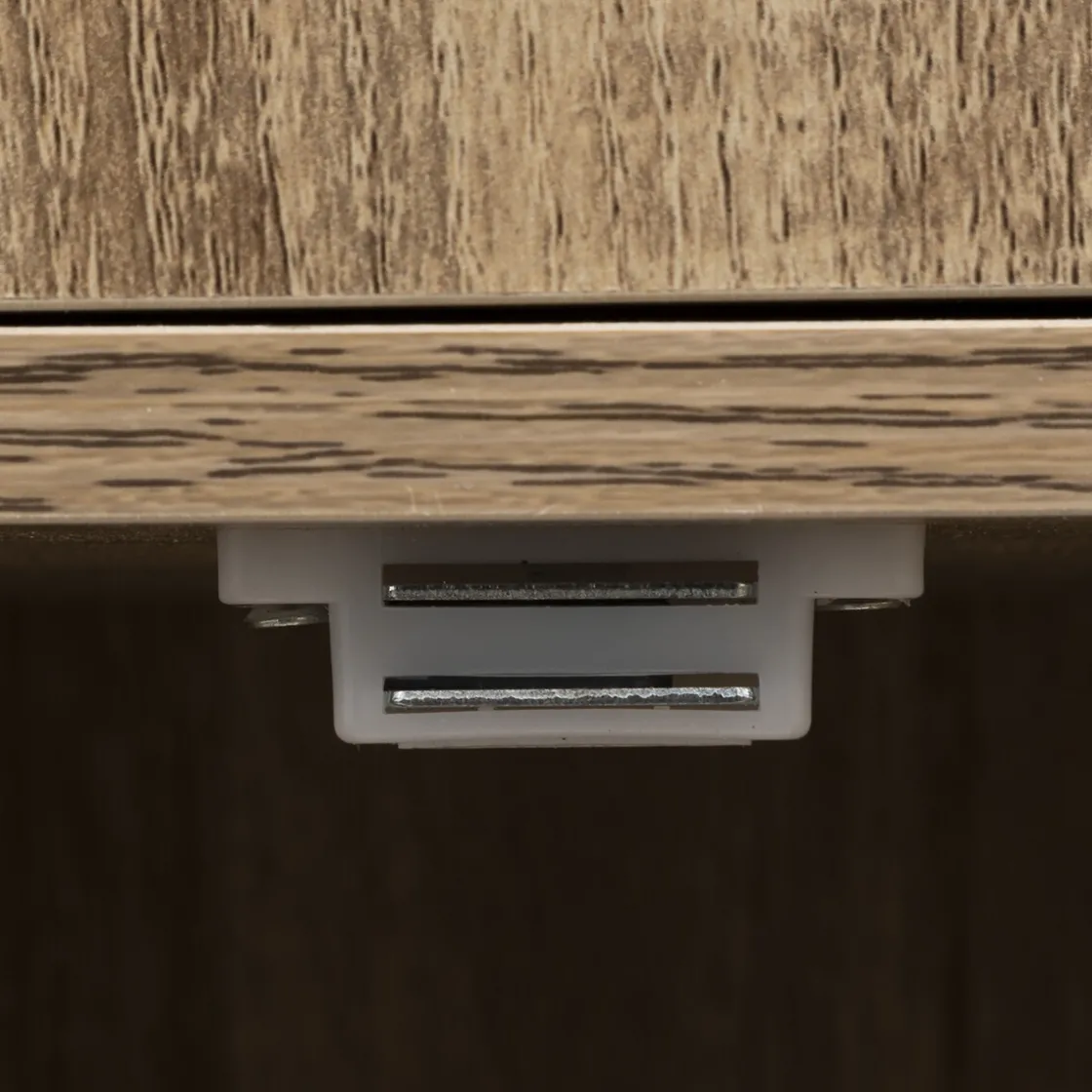 5five Étagère 3 cases avec portes, Effet chêne naturel