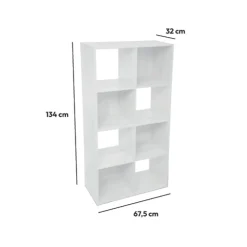 5five Étagère 8 cases, Blanc