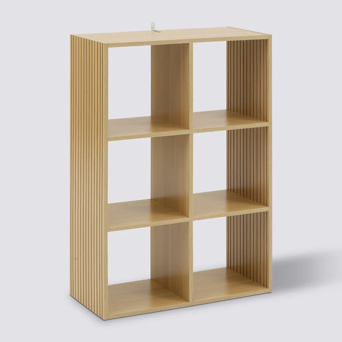 5five Étagère 6 cases, Effet bois naturel