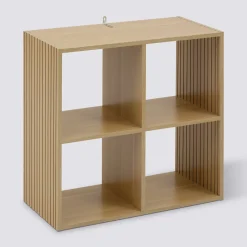 5five Étagère 4 cases, Effet bois naturel