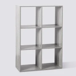 5five Étagère 6 cases, Effet chêne gris