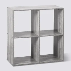 5five Étagère 4 cases, Effet chêne gris