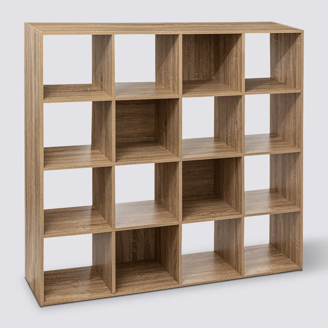 5five Étagère 16 cases, Effet chêne naturel