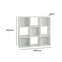 5five Étagère 9 cases, Effet chêne naturel