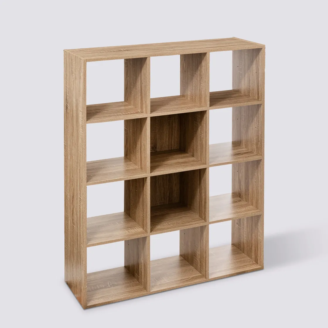 5five Étagère 12 cases, Effet chêne naturel