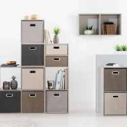 5five Étagère 4 cases, Effet chêne naturel