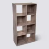 5five Étagère 8 cases, Effet chêne naturel